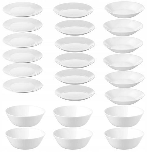 Serwis ikea oftast talerze talerz miska miski 6 osób 24 elementy zestaw na Arena.pl