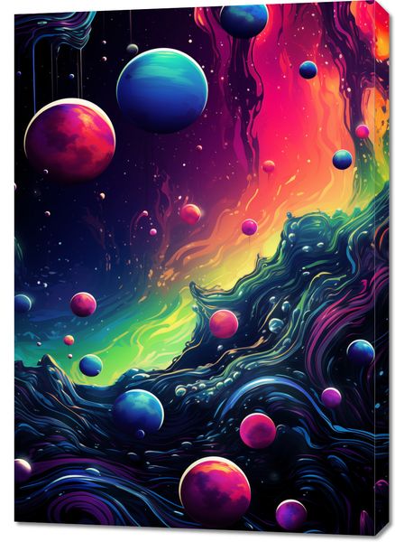 Obraz 70x100cm Kalejdoskop Galaktyk zdjęcie 1