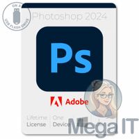 Photoshop 2024 -  Licencja Wieczysta (LifeTime) - Windows - Licencja Biznes - BOX (USB)