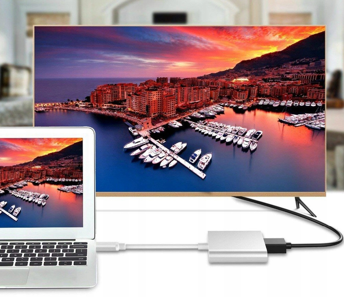 adapter, 3 w 1, usb typu c, do hdmi, space grey, co2 zdjęcie 4