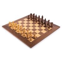 Zestaw Szachowy Orzech Deluxe z Figurami Akacja Ferrer-Premium Profesjonaln