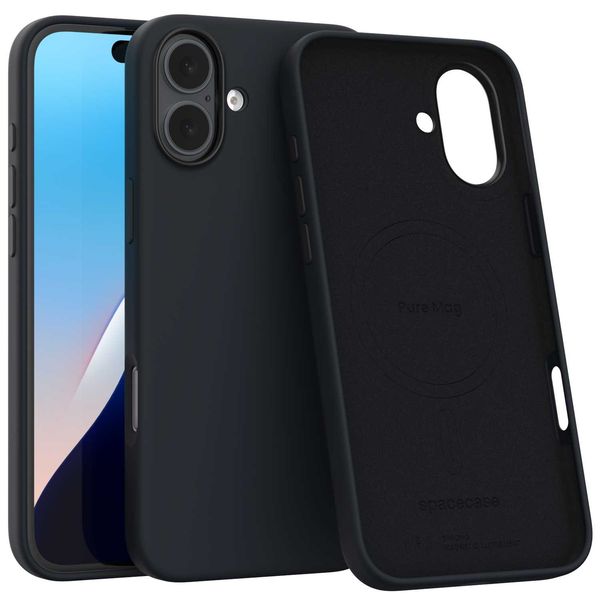Spacecase Pure Mag Iphone 16 Plus Black zdjęcie 1