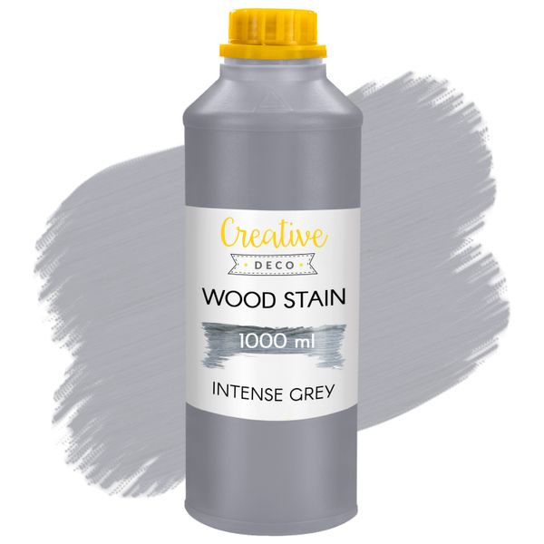 Lakierobejca wodna do drewna szary butelka 1L zdjęcie 1