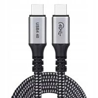 2X KABEL USB-C USB 4.0 TYPU C ULTRA FAST CHARGE 100W 5A 40Gb/s 5K 60Hz 1,2m