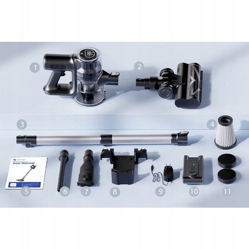 PROSCENIC P13/P12 Odkurzacz pionowy bezprzewodowy 6w1 400W 1,2L LED NOWOŚĆ na Arena.pl