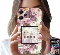 ETUI DO XIAOMI REDMI 12 4G - KWIATISTY WZÓR, MODNE DAMSKIE + SZKŁO