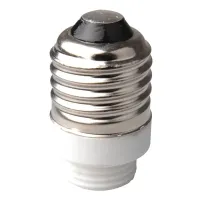 Adapter przejściówka z E27 na G9 w kolorze białym do wygodnej wymiany żarówek