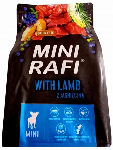 RAFI DOLINA NOTECI MINI JAGNIĘCINA KARMA SUCHA DLA PSA 3KG MAŁE CHRUPKI na Arena.pl