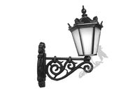 KINKIET G07 ŚLIMAK W GÓRĘ Z KLOSZEM ŻELIWNYM SPAWANYM ŻELIWNA LAMPA OGRODOWA RETRO ELEGANCKA DO OGRODU ZEWNĘTRZNA