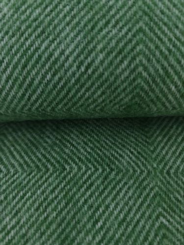 Koc wełniany z frędzlami 150x200 DIAGONAL wełna nowozelandzka zielony na Arena.pl