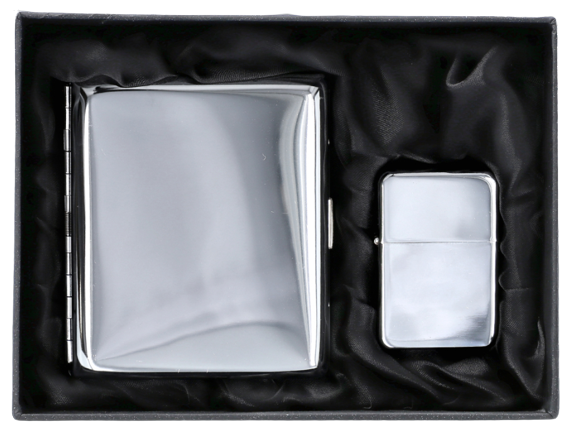 Zestaw Prezentowy Papierośnica Zapalniczka Gentelo zdjęcie 1