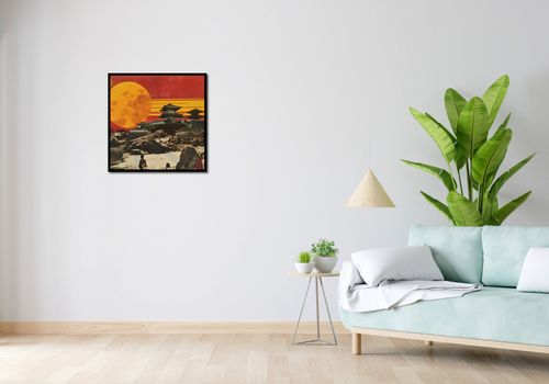 Plakat 60x60cm Krajobrazy Czerwonego Słońca na Arena.pl