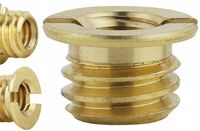 Nakrętka gwintowana redukcja adapter 3/8" na 1/4" miedziana 7,5 mm