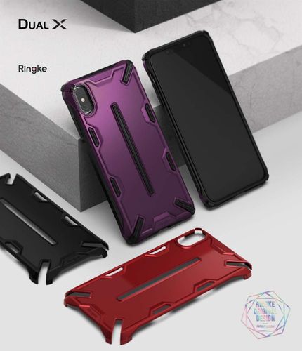 Etui Ringke Dual-X do iPhone XS Max czarne na Arena.pl