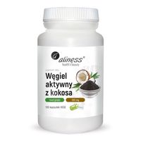 WĘGIEL AKTYWNY z Kokosa 300mg 100kap TRAWIENIE