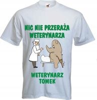 KOSZULKA dla WETERYNARZA z imieniem WETERYNARZ