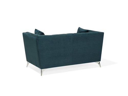 Sofa 2-osobowa welurowa lazurowa GAULA na Arena.pl