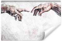 Fototapeta Do Salonu Fresk Stworzenie Adama Beton ABSTRAKCJA 405cm x 270cm