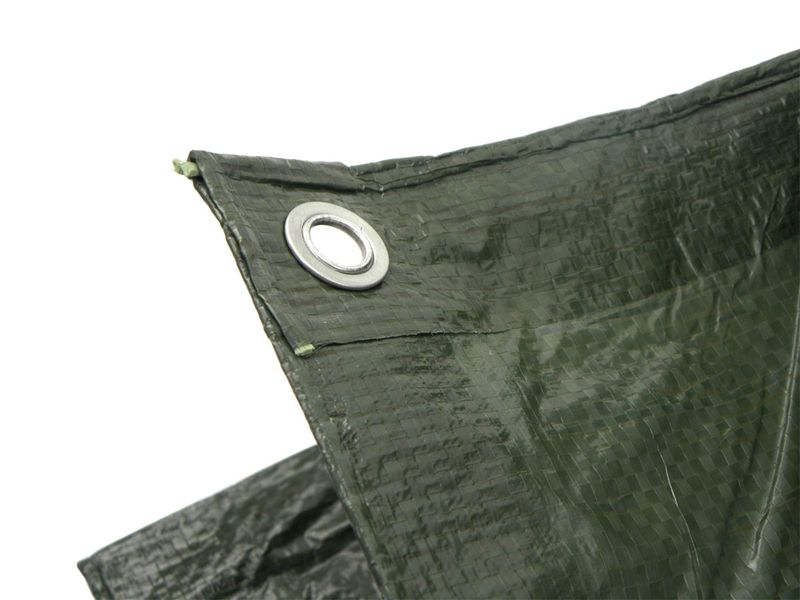 PLANDEKA UNIWERSALNA WZMACNIANA 12x15 M ZIELONA GEKO G70372 90 g/mkw zdjęcie 3