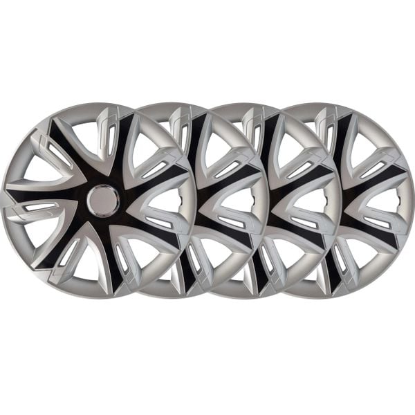 4x Kołpaki 16 SUPERNOVA SILVER BLACK SPORT zdjęcie 2