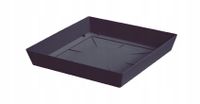 Podstawka kwadratowa doniczki Lofly PPLFQ245 | Antracyt, Kształt Kwadratowy, Wymiary 24.5x24.5x4 cm, Kolor Antracyt, Prosperplast