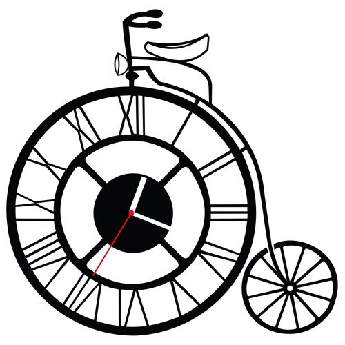 ZEGAR ŚCIENNY ROWER 38cm M 115.10 na Arena.pl