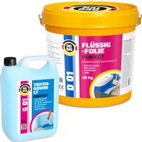 Hydroizolacja Zestaw Folia w płynie 20kg Grunt 5l