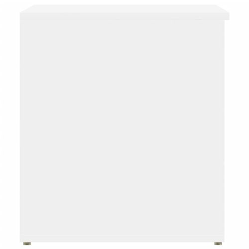 Skrzynia, biała, 84x42x46 cm, materiał drewnopochodny na Arena.pl