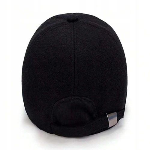 CIEPŁA CZAPKA ZIMOWA MĘSKA Z DASZKIEM SOLIDNA CHOWANE NAUSZNIKI NA ZIMĘ na Arena.pl