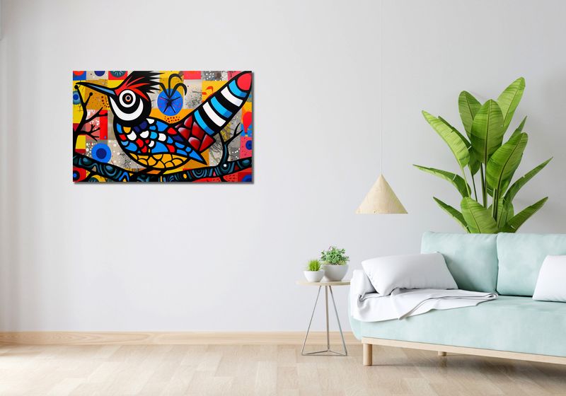 Obraz 100x60cm Ptak Na Wznak zdjęcie 2