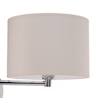 Klasyczny kinkiet do sypialni Hotel 8980 lampa ścienna chrom ecru