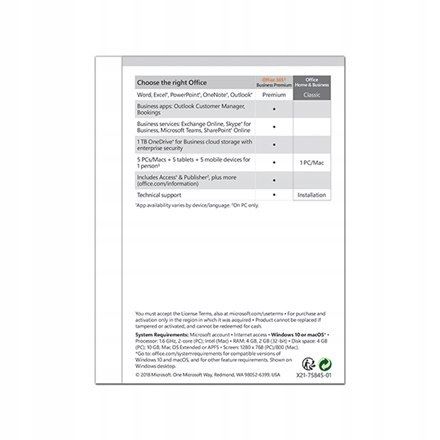 MS Office 2019 Home & Business BOX PL WIN MAC na Arena.pl