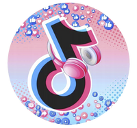 Opłatek na tort Tik Tok