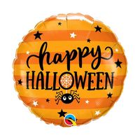 balon foliowy happy halloween 18" pomarańczowy
