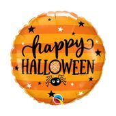 balon foliowy happy halloween 18" pomarańczowy