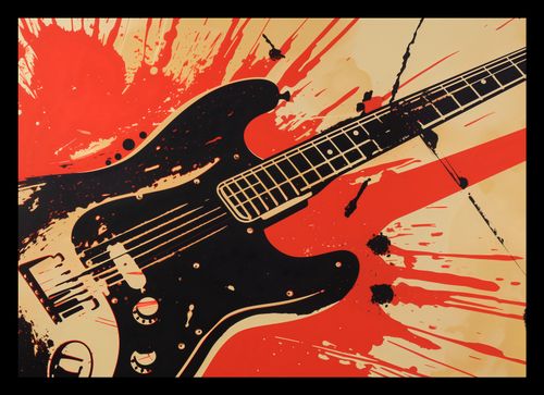 Plakat 29,7x21cm Gitara Elektryczna na Arena.pl