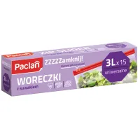 woreczki strunowe z suwakiem 3l 15 szt.