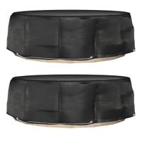 Pokrowce na meble wypoczynkowe, 2 szt., 10 oczek, 236x67 cm