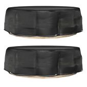 Pokrowce na meble wypoczynkowe, 2 szt., 10 oczek, 236x67 cm