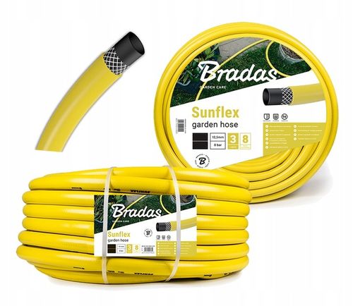 WĄŻ OGRODOWY 3/4" 30m WZMACNIANY MEGA WYTRZYMAŁY Do podlewania ogrodu żółty na Arena.pl