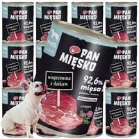 mokra karma dla psa wieprzowina z dzikiem pan mięsko hipoalergiczna 400g