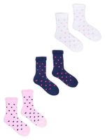 Skarpety dziewczęce frotte w serca 3PAK 35-38 YOCLUB