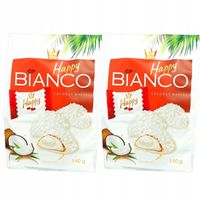 Flis Happy Bianco wafle kokosowe 140g x 2 sztuk