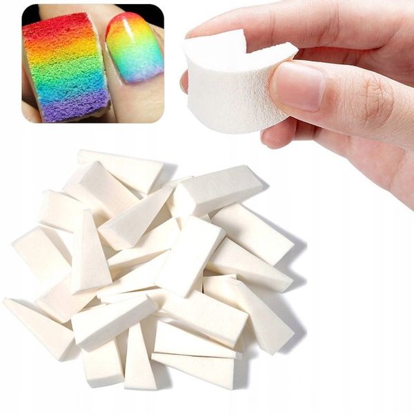 2x GĄBKA DO OMBRE MANICURE HYBRYD MAKIJAŻU ŻEL zdjęcie 6