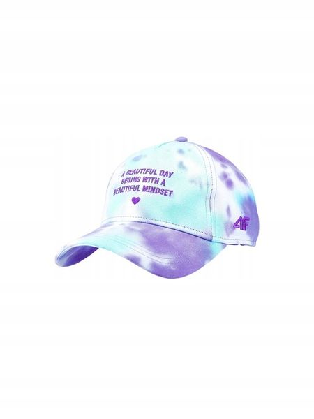 CZAPKA Z DASZKIEM 4F DZIECIĘCA DZIEWCZĘCA BEJSBOLÓWKA BAWEŁNA UNIWERSALNA zdjęcie 2