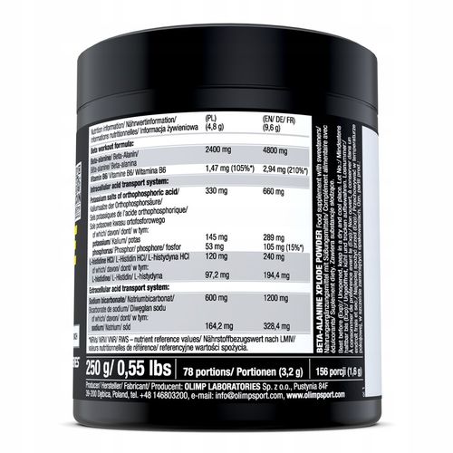 Aminokwasy Beta-alanina OLIMP Xplode Pomarańcza na Arena.pl