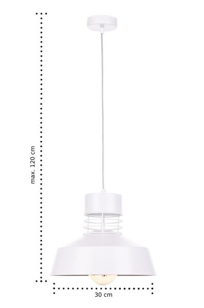 Lampa wisząca 1xE27 TITANIUM WHITE zdjęcie 3