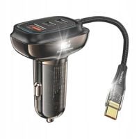 2 x Ładowarka Samochodowa Foneng C20 66W 3 Porty USB-C i USB-A Szybkie Łado