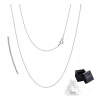 Łańcuszek Rodowany Damski Srebro pr. 925 Naszyjnik Kuleczki Prezent | 45 cm