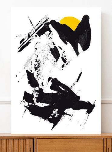 Plakat czarna abstrakcja 30x40 cm na Arena.pl